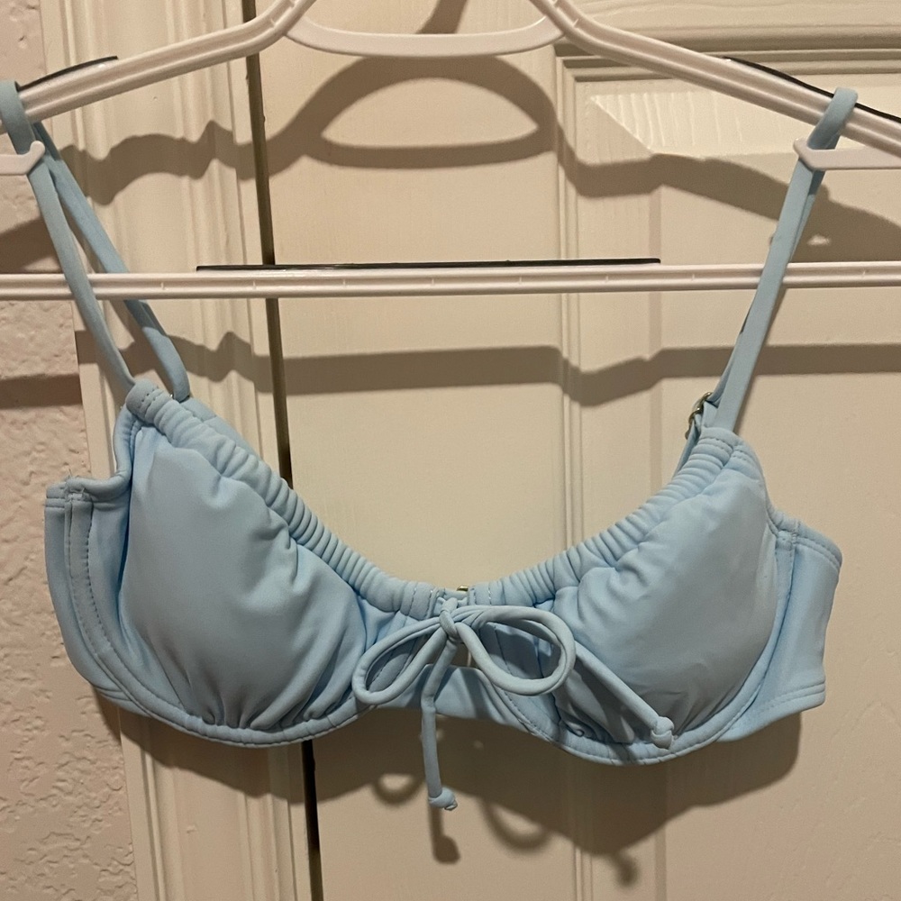 Light blue bathing suit top